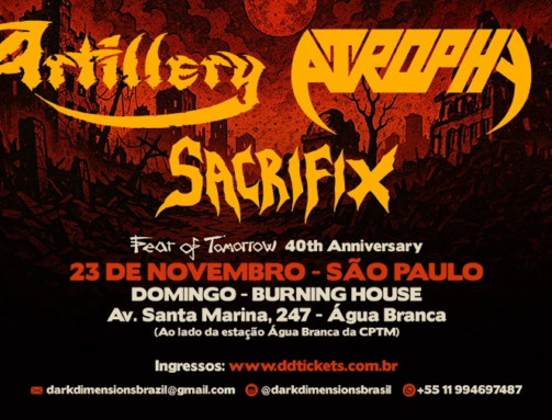 Thrash Metal Artillery, Atrophy e Sacrifix juntoss