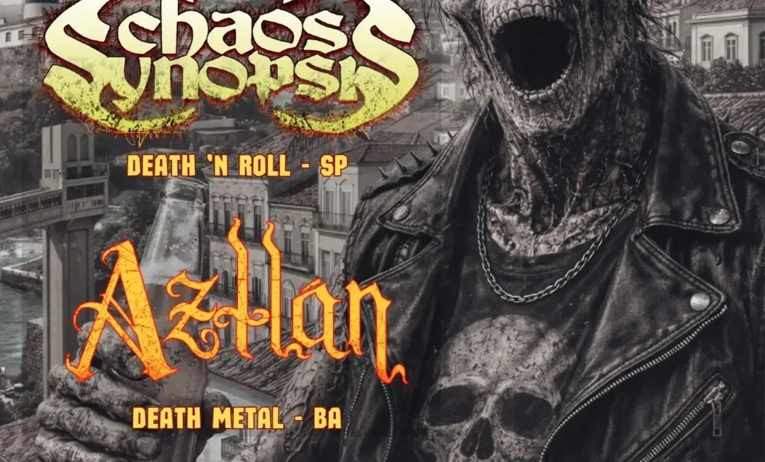 AZTLÁN: Ritual de Death Metal ao lado do Chaos Synopsis acontece em março