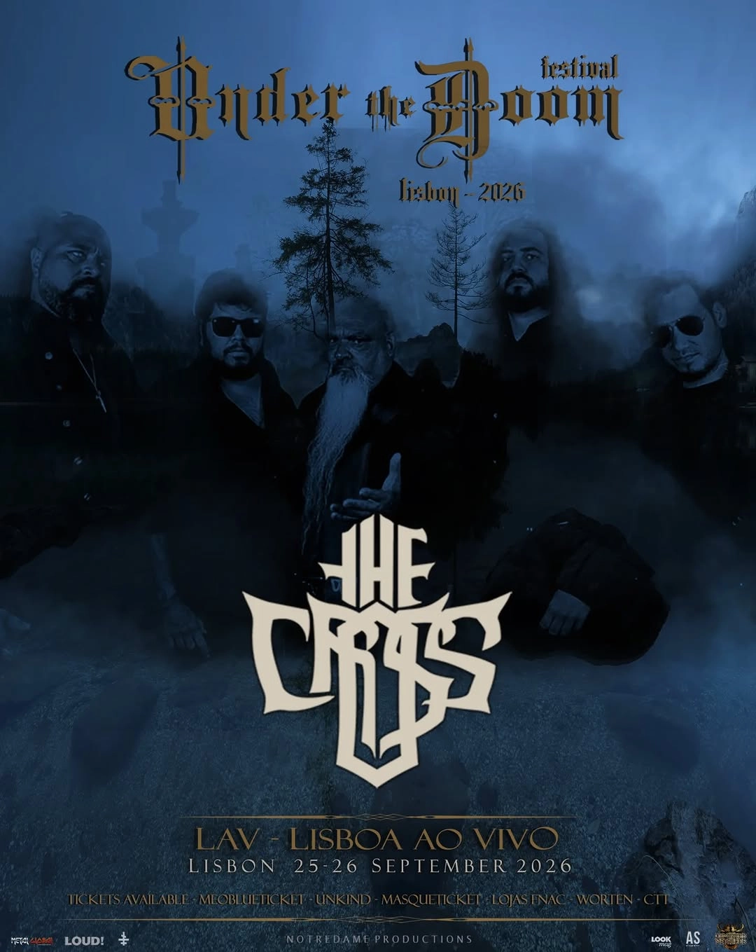 THE CROSS: Doom metal baiano confirmado no ‘Under The Doom Festival 2026’ em Portugal